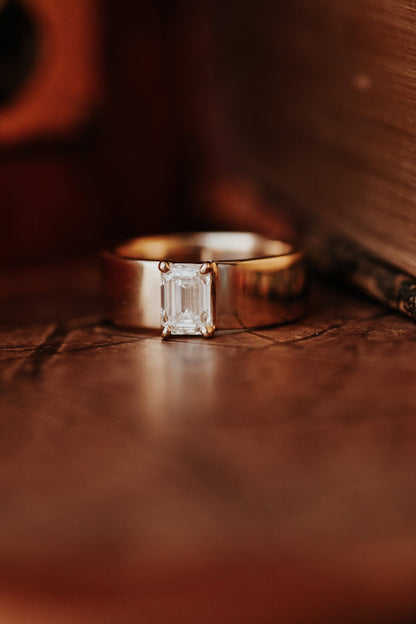 The Maya Emerald Cut Solitaire