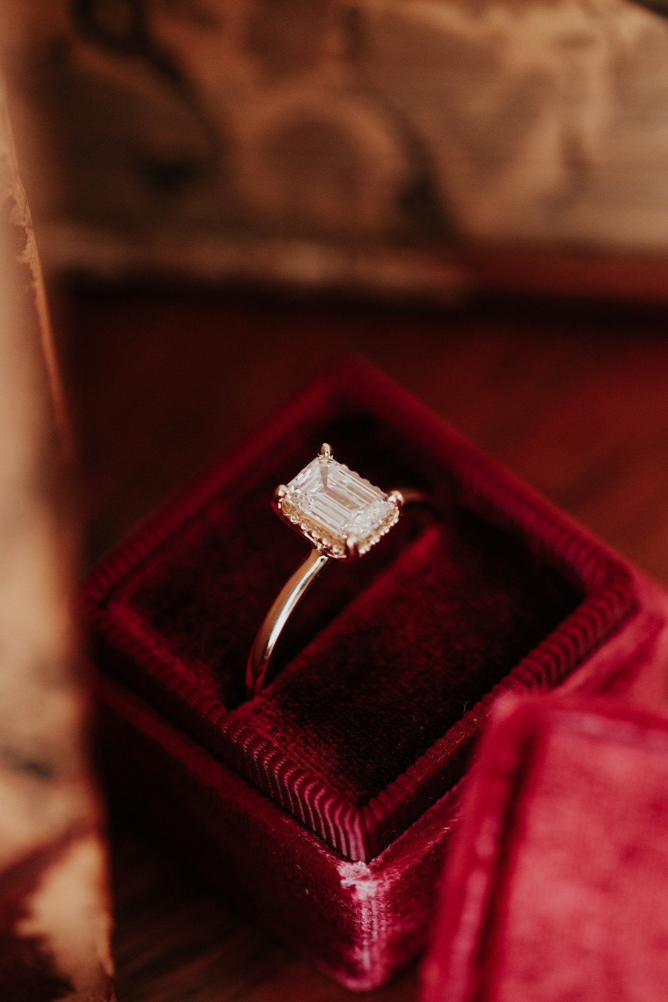 The Charlotte Emerald Cut Solitaire