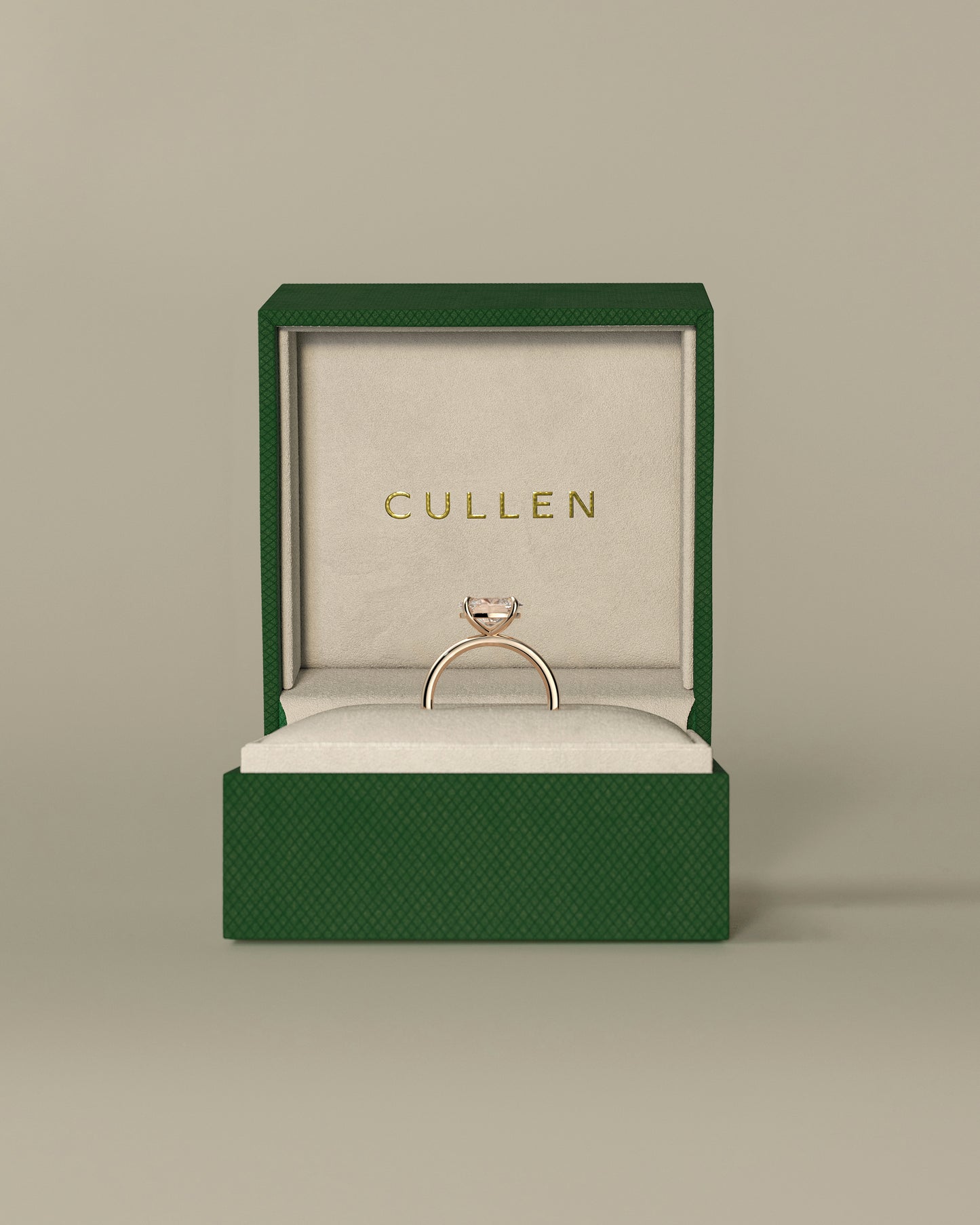 Dotti - Oval East West Claw Solitaire Engagement Ring - Rose Gold - Rose Gold 2ct