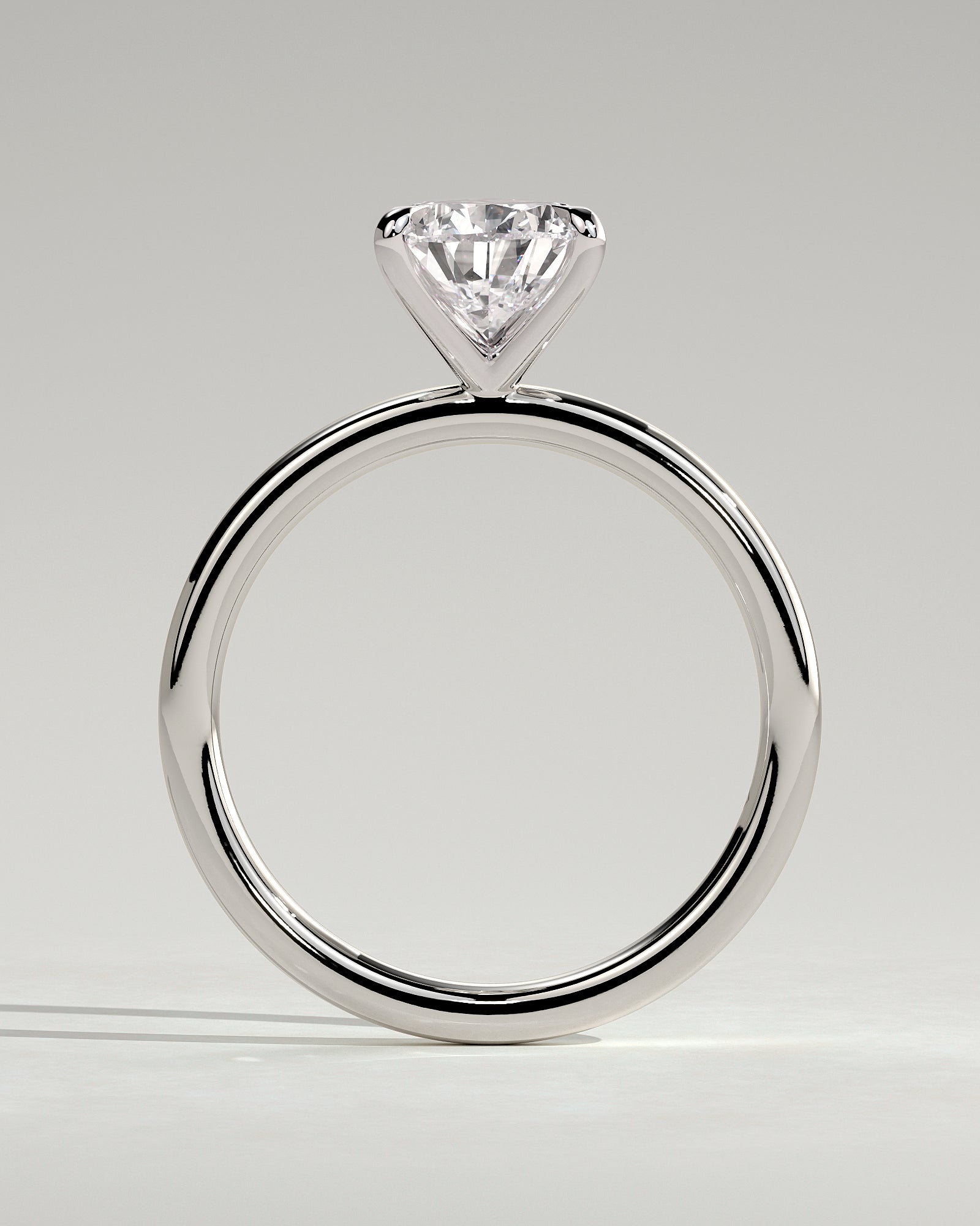 Alia - Pear Claw Solitaire Engagement Ring - Platinum - White Gold / Platinum 2ct