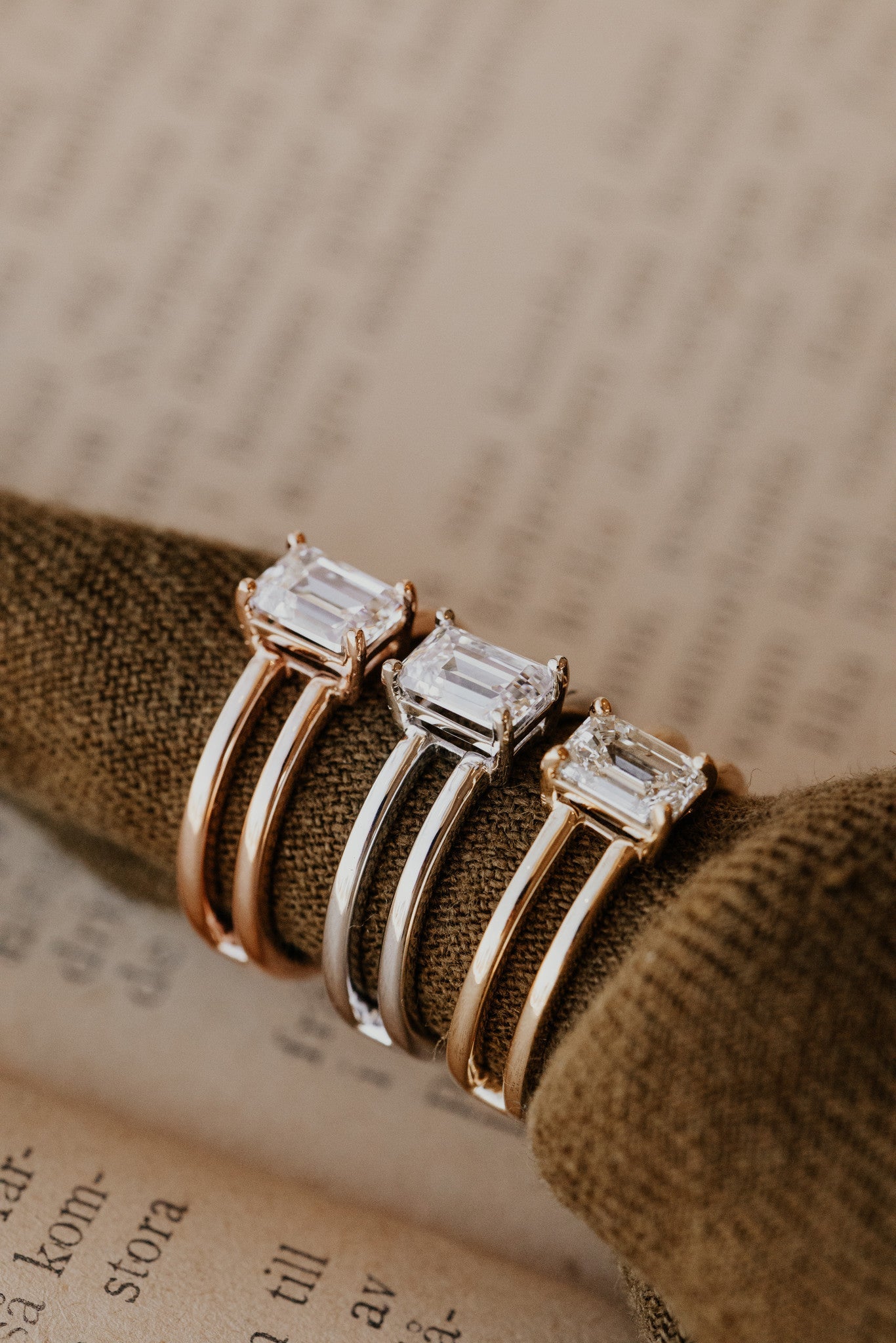 The Amanda Emerald Cut Solitaire
