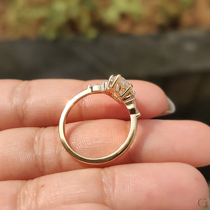 Marquise Engagement Ring In Muse Setting