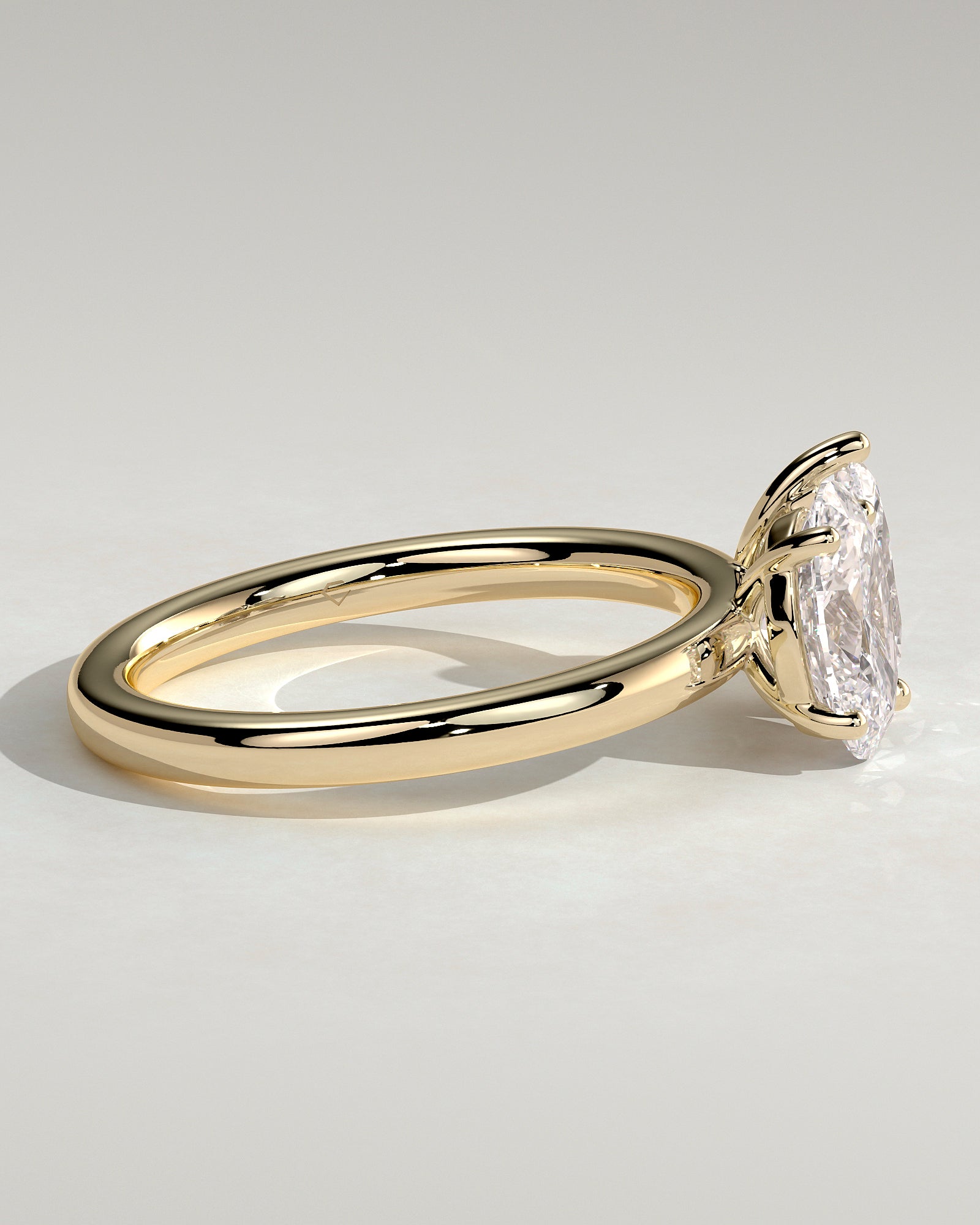 April - Pear and Oval Claw Toi et Moi Engagement Ring - Yellow Gold - Yellow Gold 2ct
