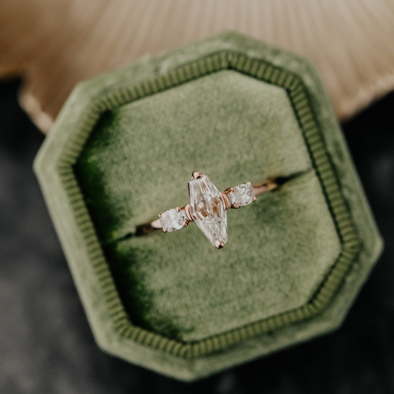 The Ruth Modified Kite Shape Ring