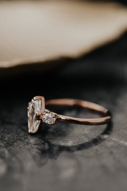 The Ruth Modified Kite Shape Ring