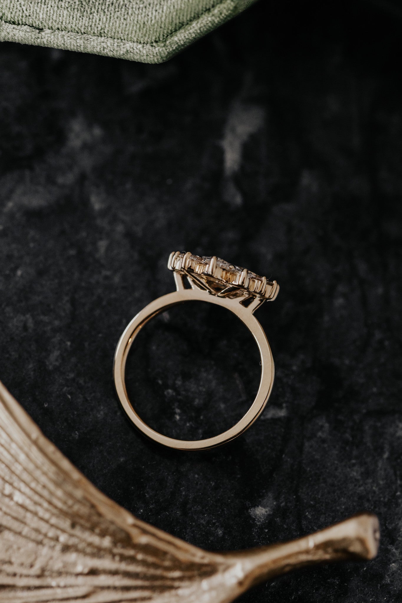 The Ray Old Mine Cut Oval Diamond Ring
