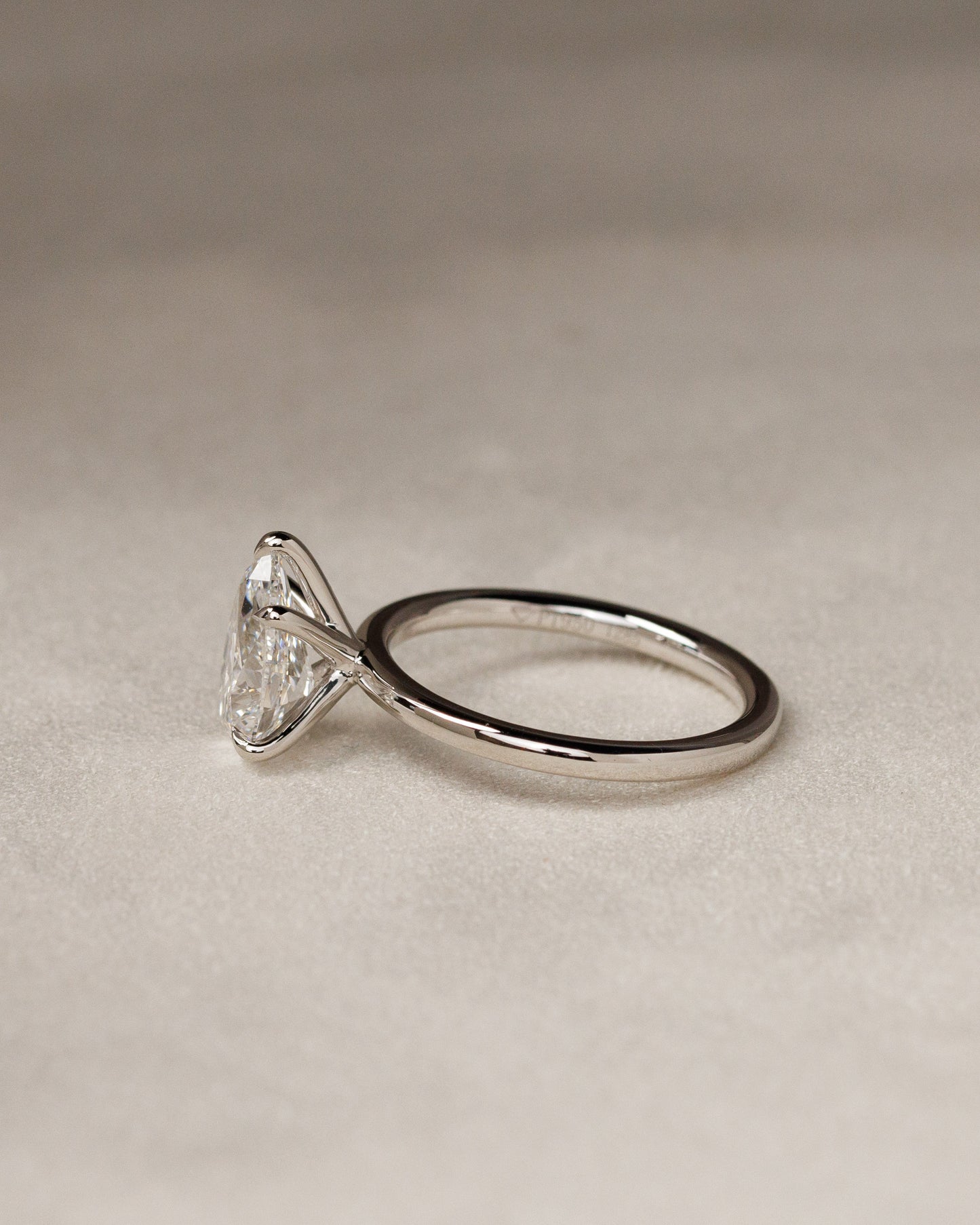 Alia - Pear Claw Solitaire Engagement Ring - Rose Two-Tone - Lifestyle