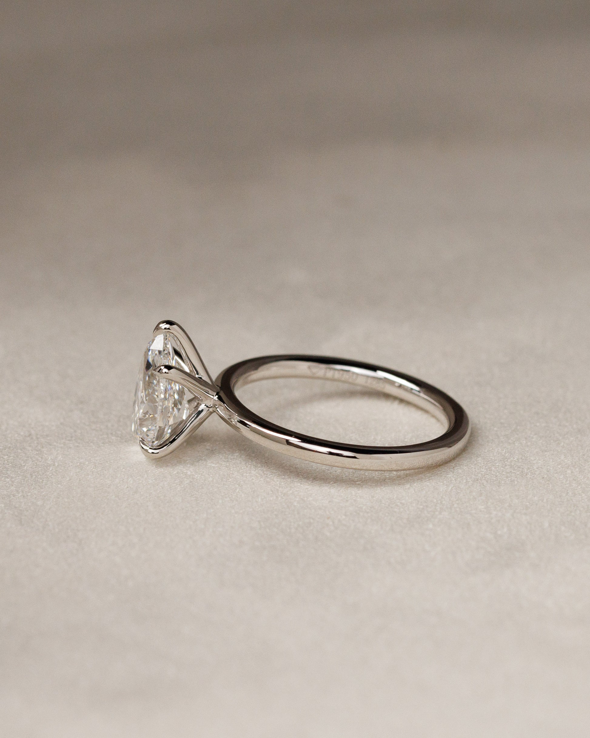 Alia - Pear Claw Solitaire Engagement Ring - Rose Two-Tone - Lifestyle