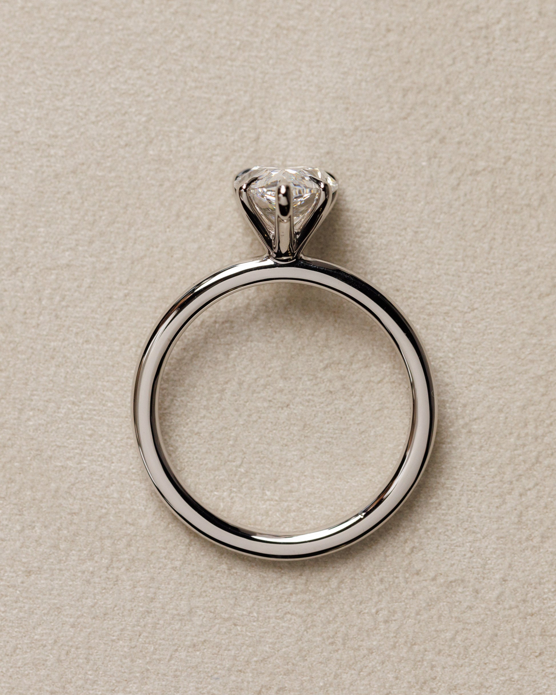 Alia - Pear Claw Solitaire Engagement Ring - Rose Two-Tone - Lifestyle