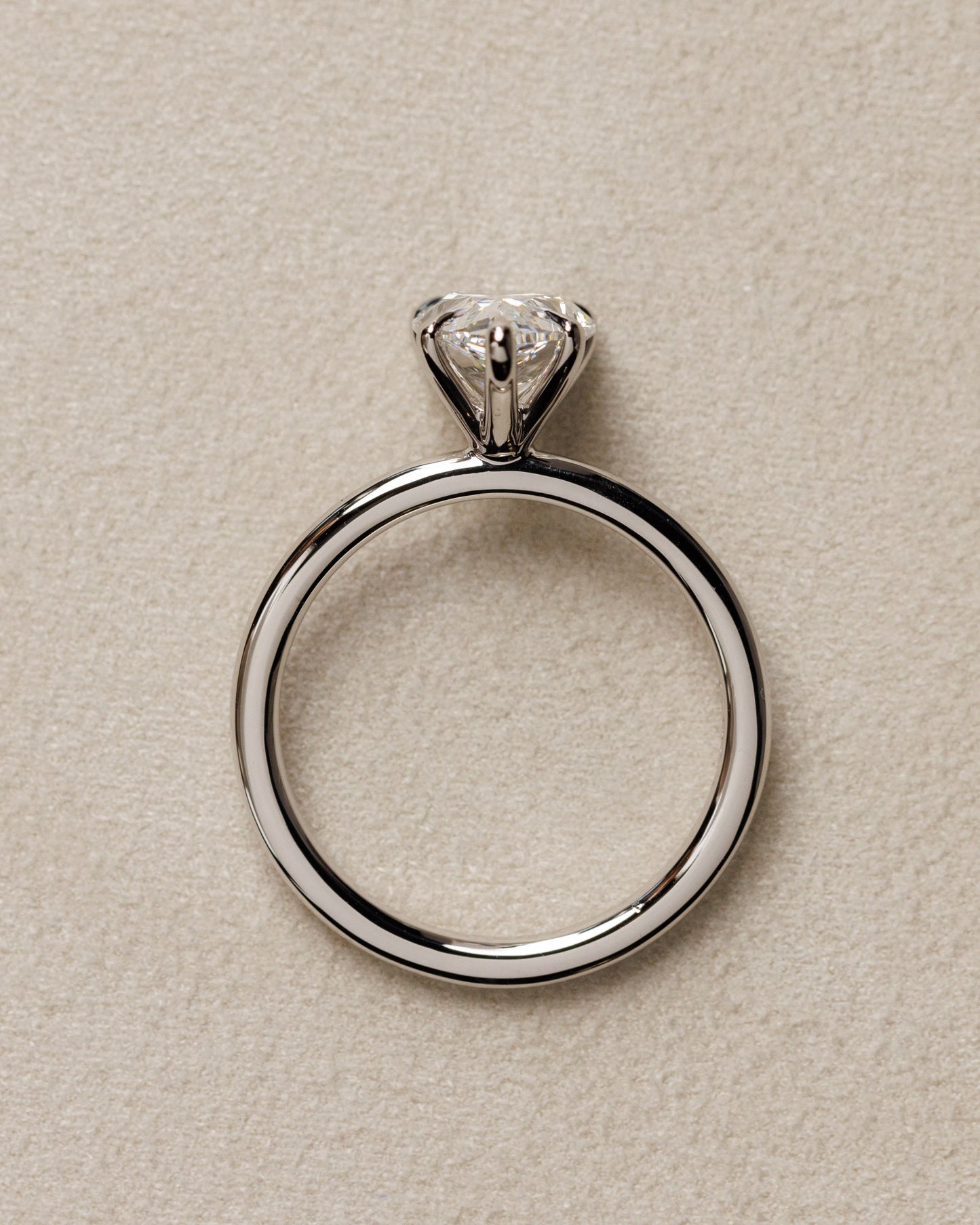 Alia - Pear Claw Solitaire Engagement Ring - Yellow Gold - yellow gold - Lara Jewels