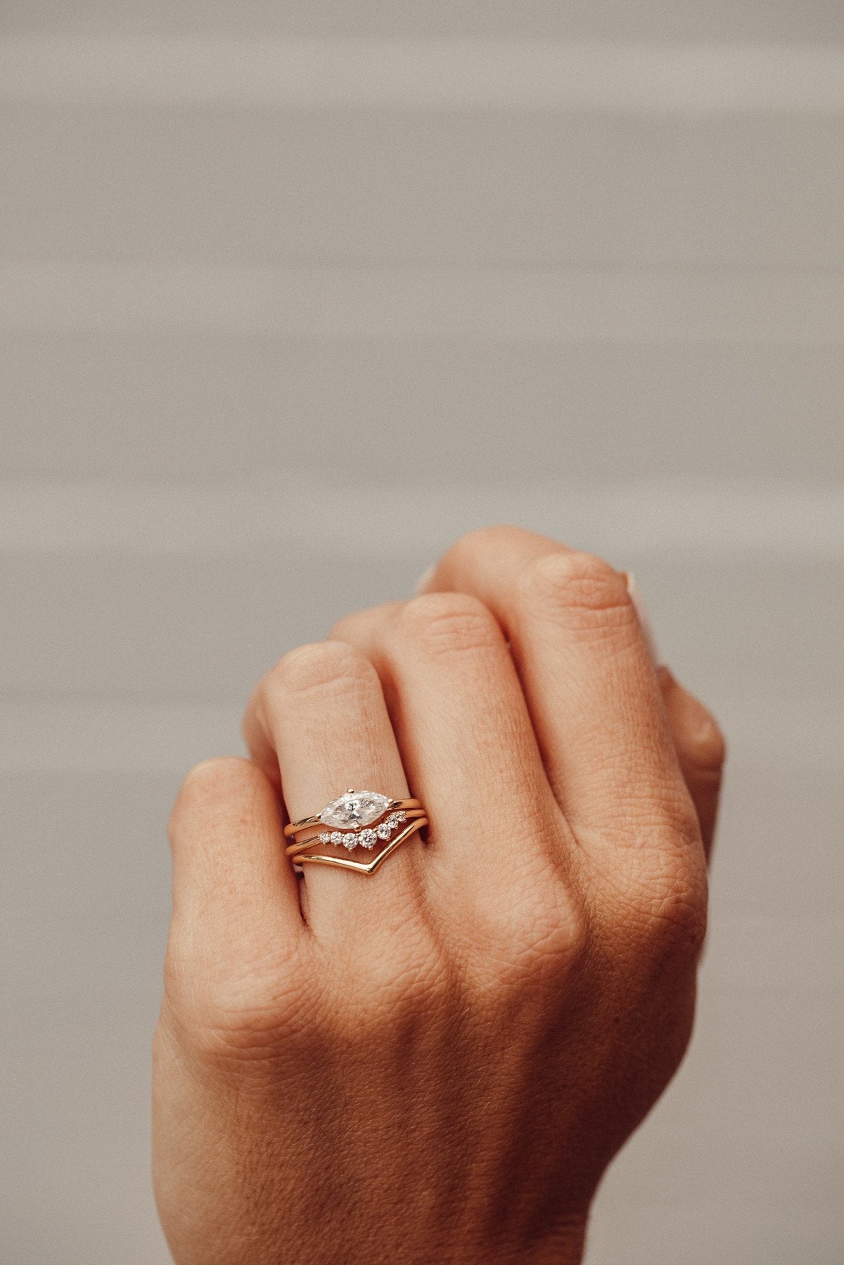 The Bennett Marquise Solitaire