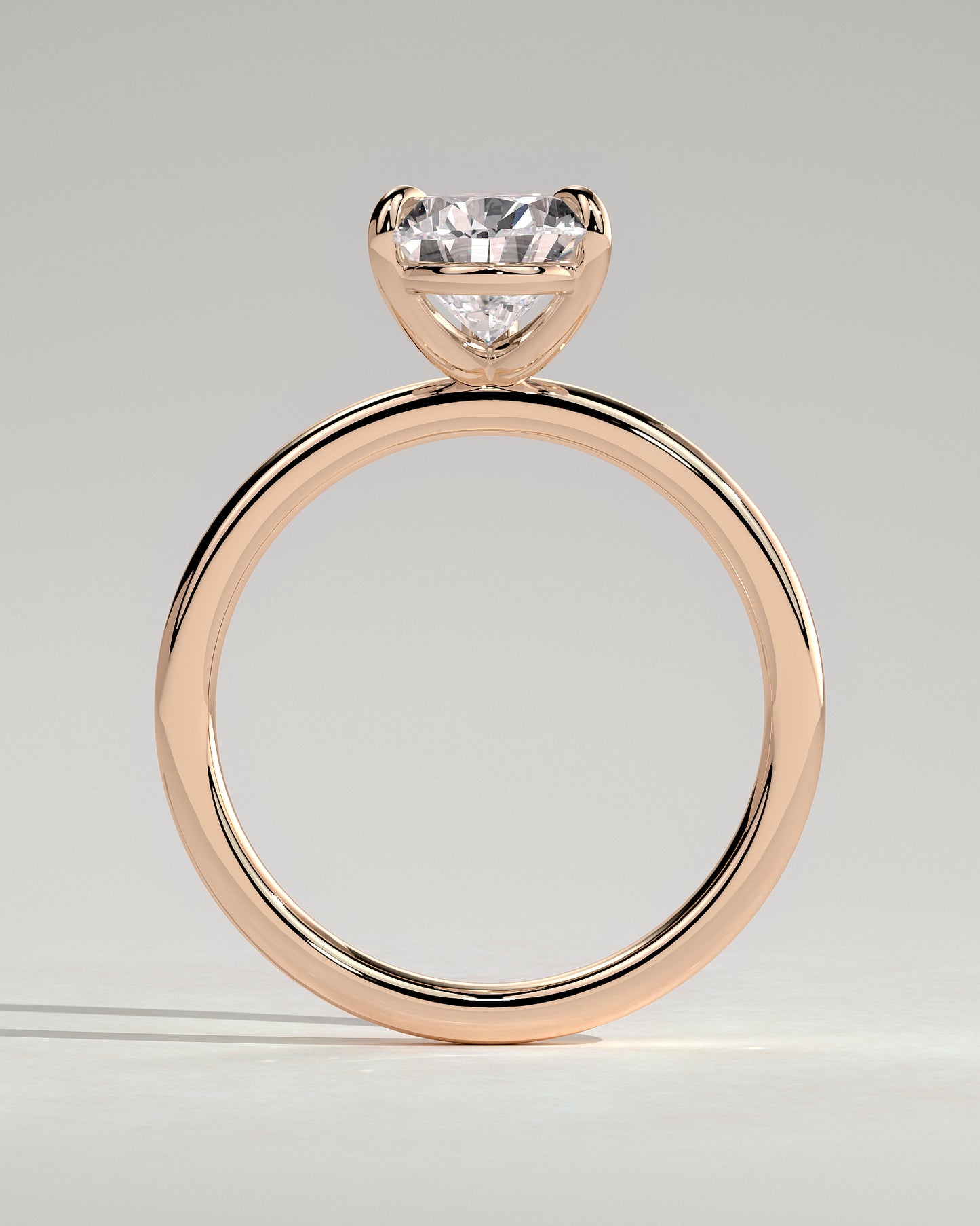 Amy - Pear Claw Solitaire Engagement Ring - Rose Gold - Rose Gold 2ct