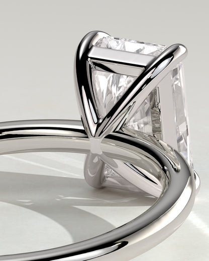 Judy - Radiant Claw Solitaire Engagement Ring - Platinum