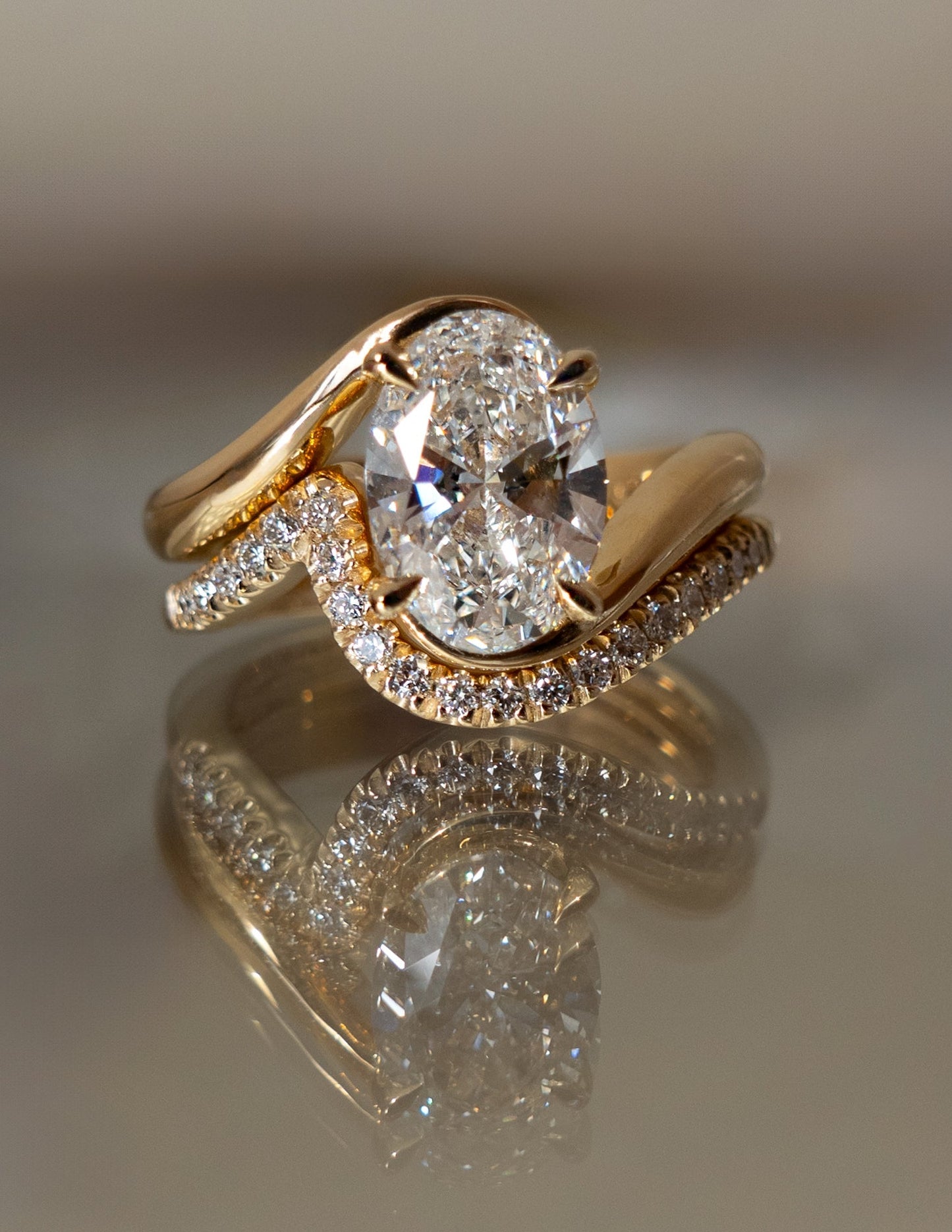 Oval Lab Grown Diamond Engagement Ring