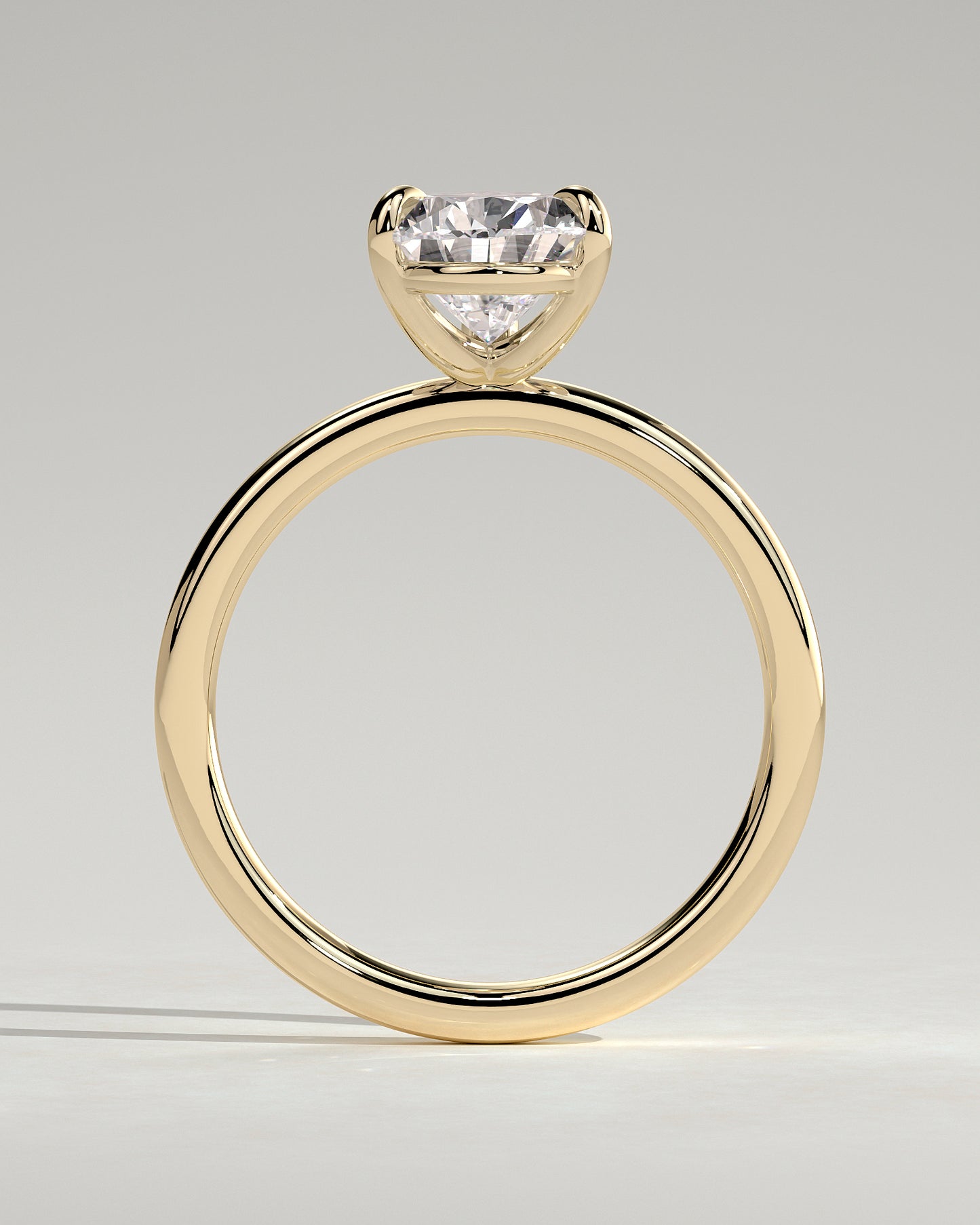 Amy - Pear Claw Solitaire Engagement Ring - Yellow Gold - Yellow Gold 2ct