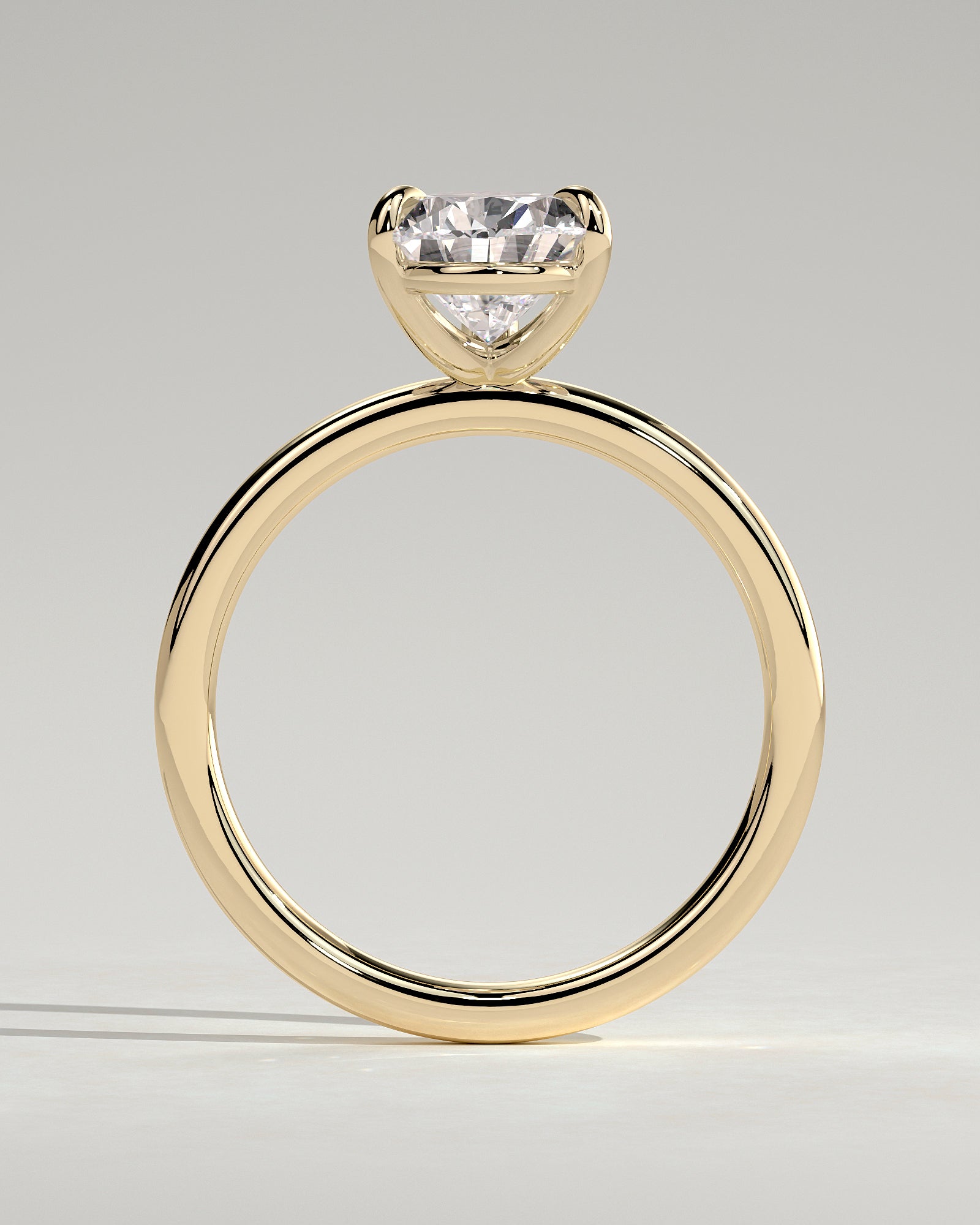 Amy - Pear Claw Solitaire Engagement Ring - Yellow Gold - Yellow Gold 2ct