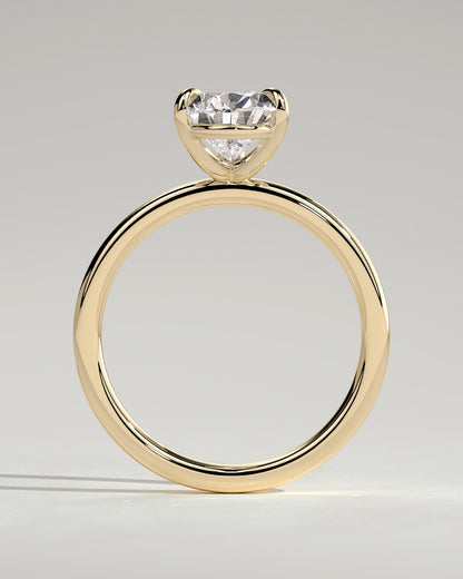 Amy - Pear Claw Solitaire Engagement Ring - Yellow Gold