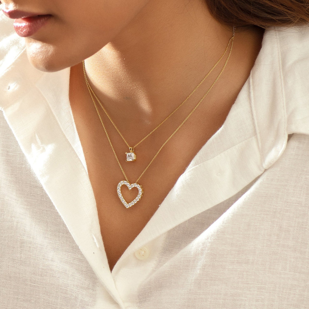 Silhouette Necklace - Heart