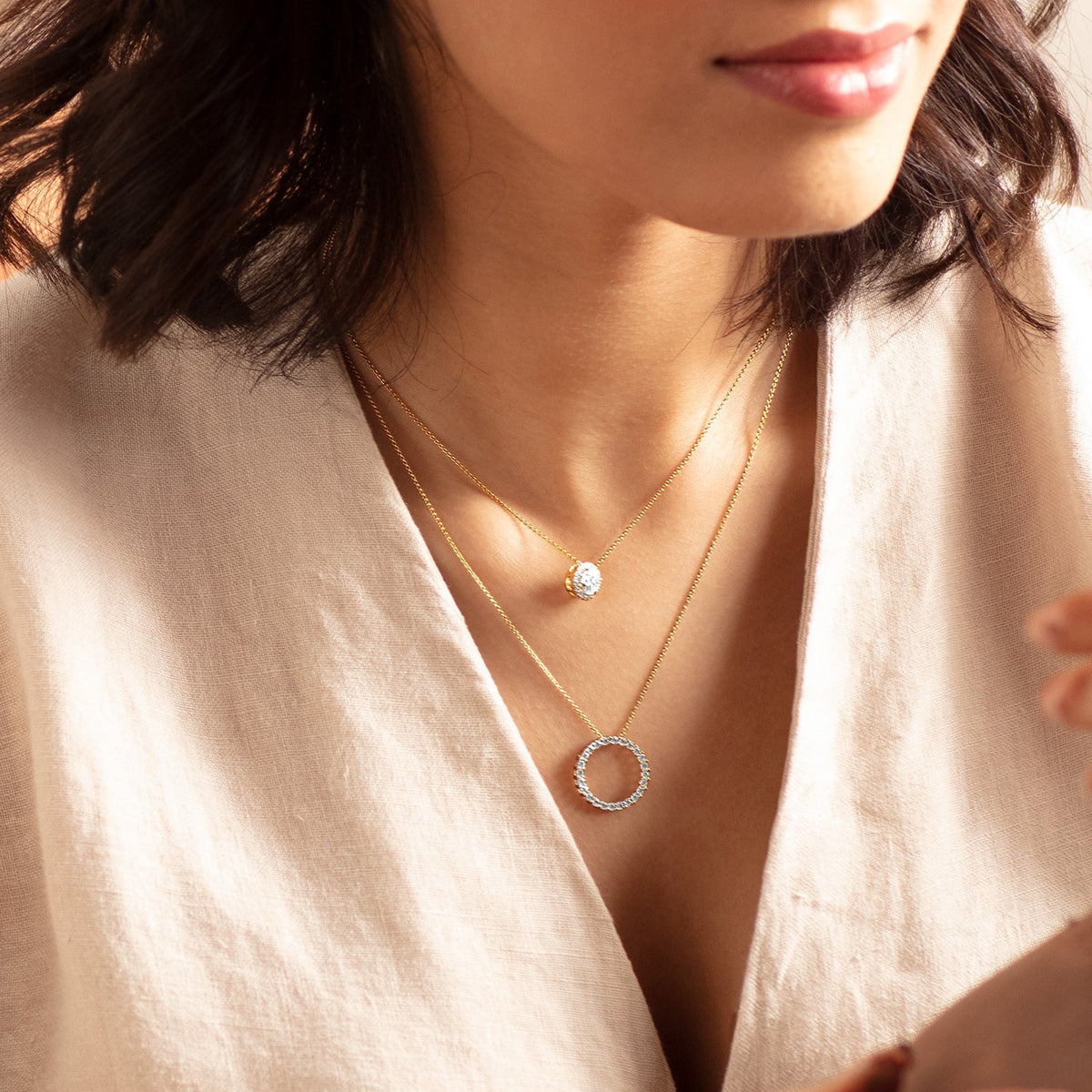 Silhouette Necklace - Circular