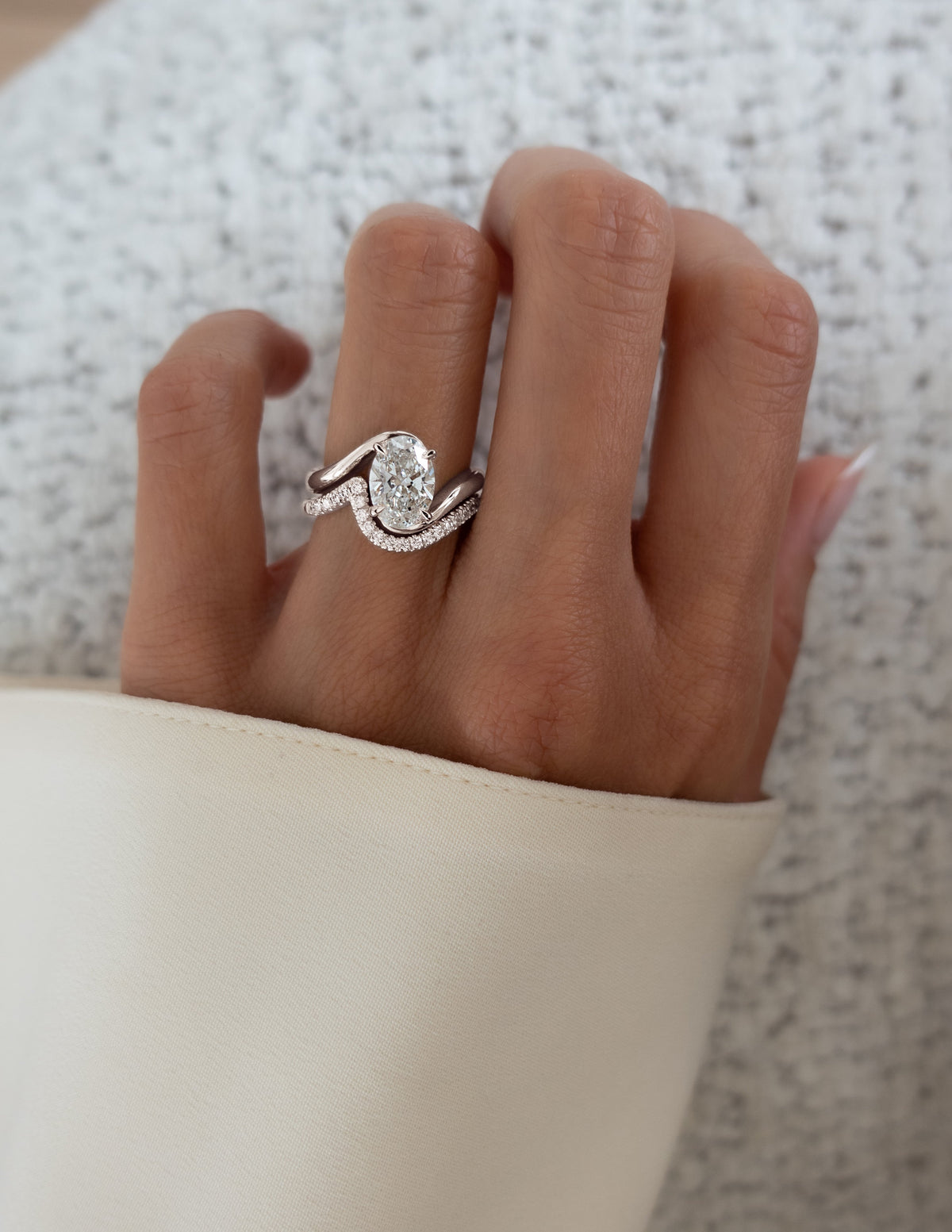 Oval Lab Grown Diamond Engagement Ring