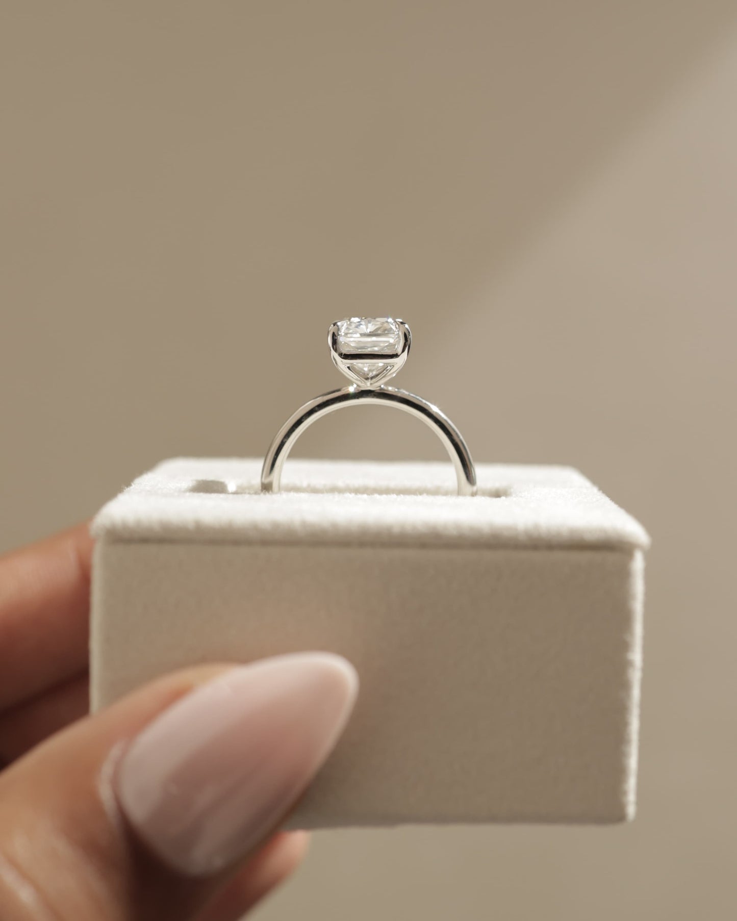 Judy - Radiant Claw Solitaire Engagement Ring - Yellow Gold