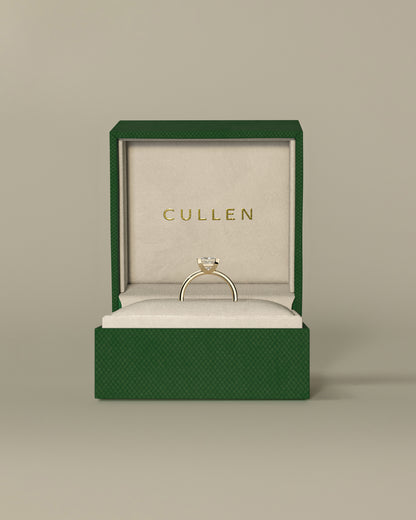 Glinda - Princess Claw Solitaire Engagement Ring - Platinum