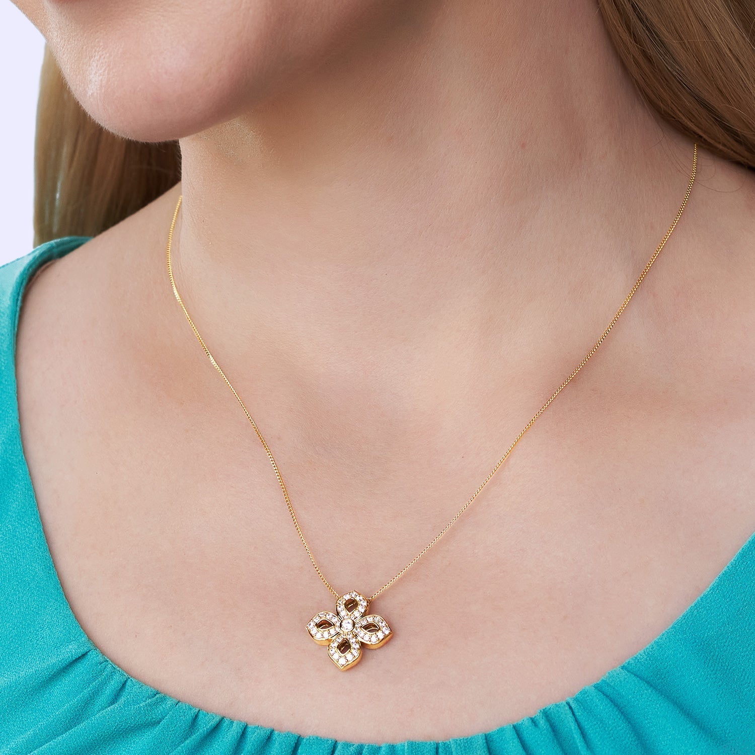La Fleur Diamond Silhouette Necklace