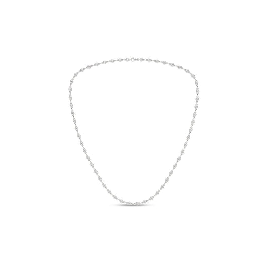 Bezel Set Diamond Tennis Necklace
