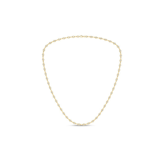 Bezel Set Diamond Tennis Necklace