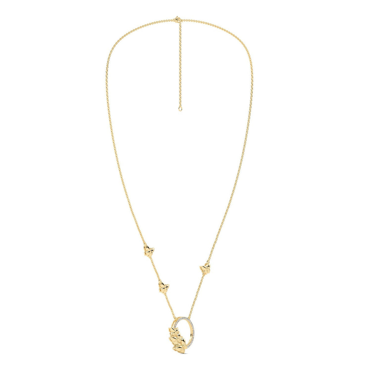 Butterfly Cluster Necklace