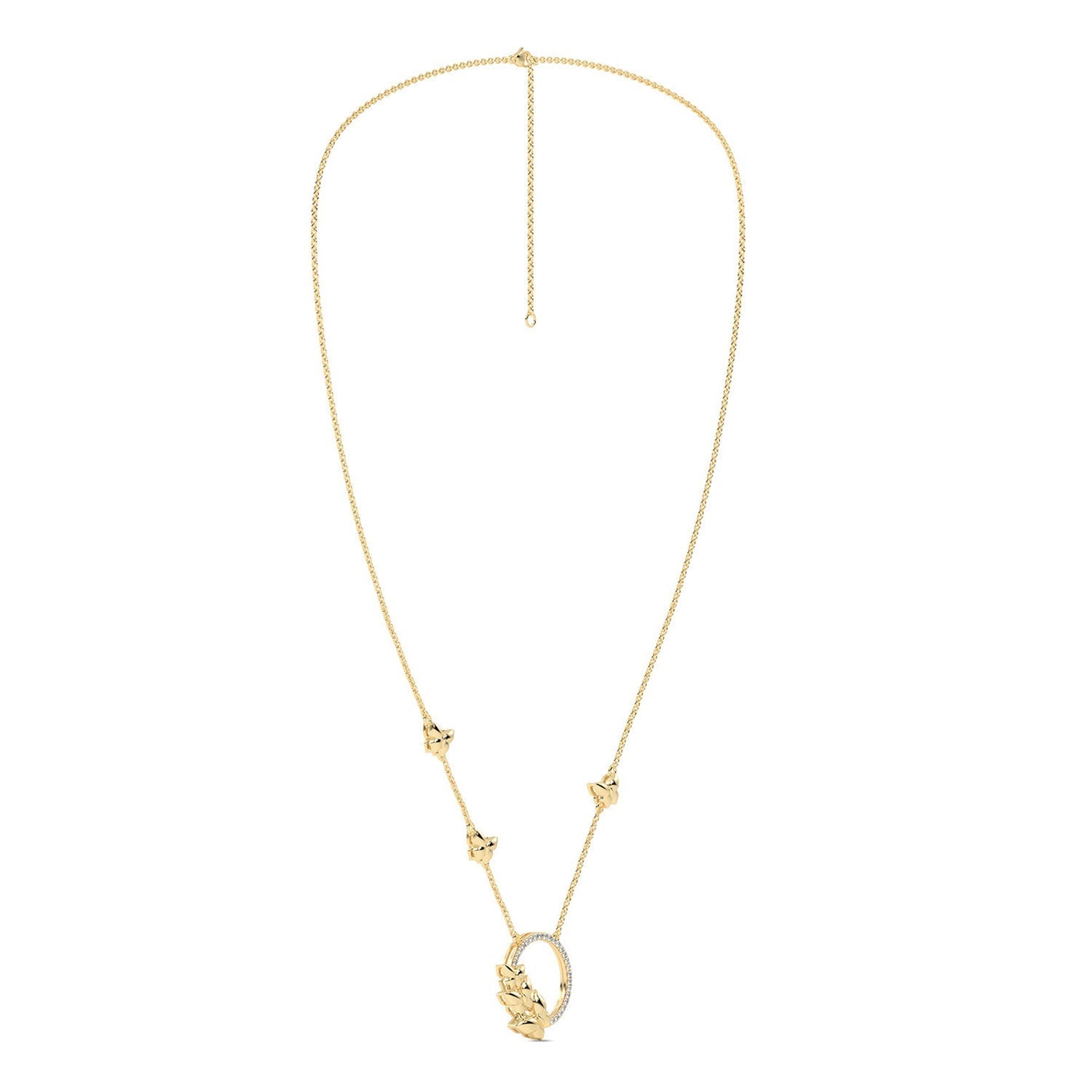 Butterfly Cluster Necklace