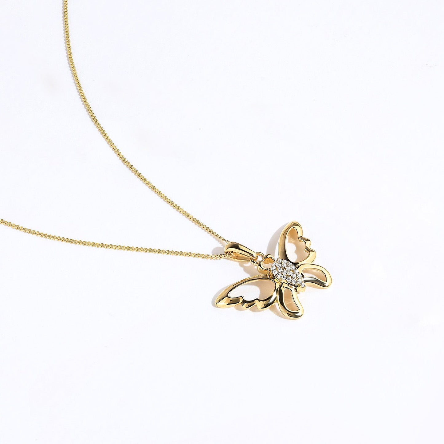 Butterfly Flutter Silhouette Pendant