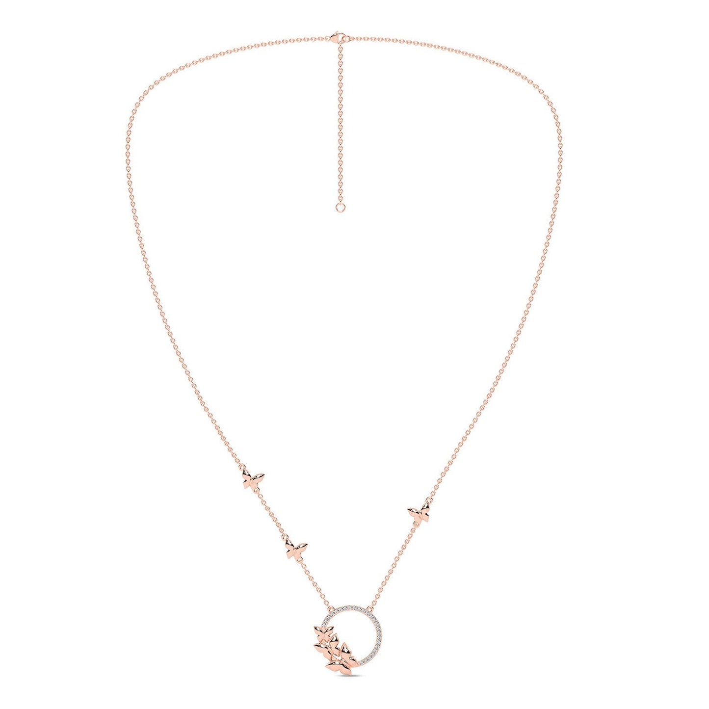 Butterfly Cluster Necklace