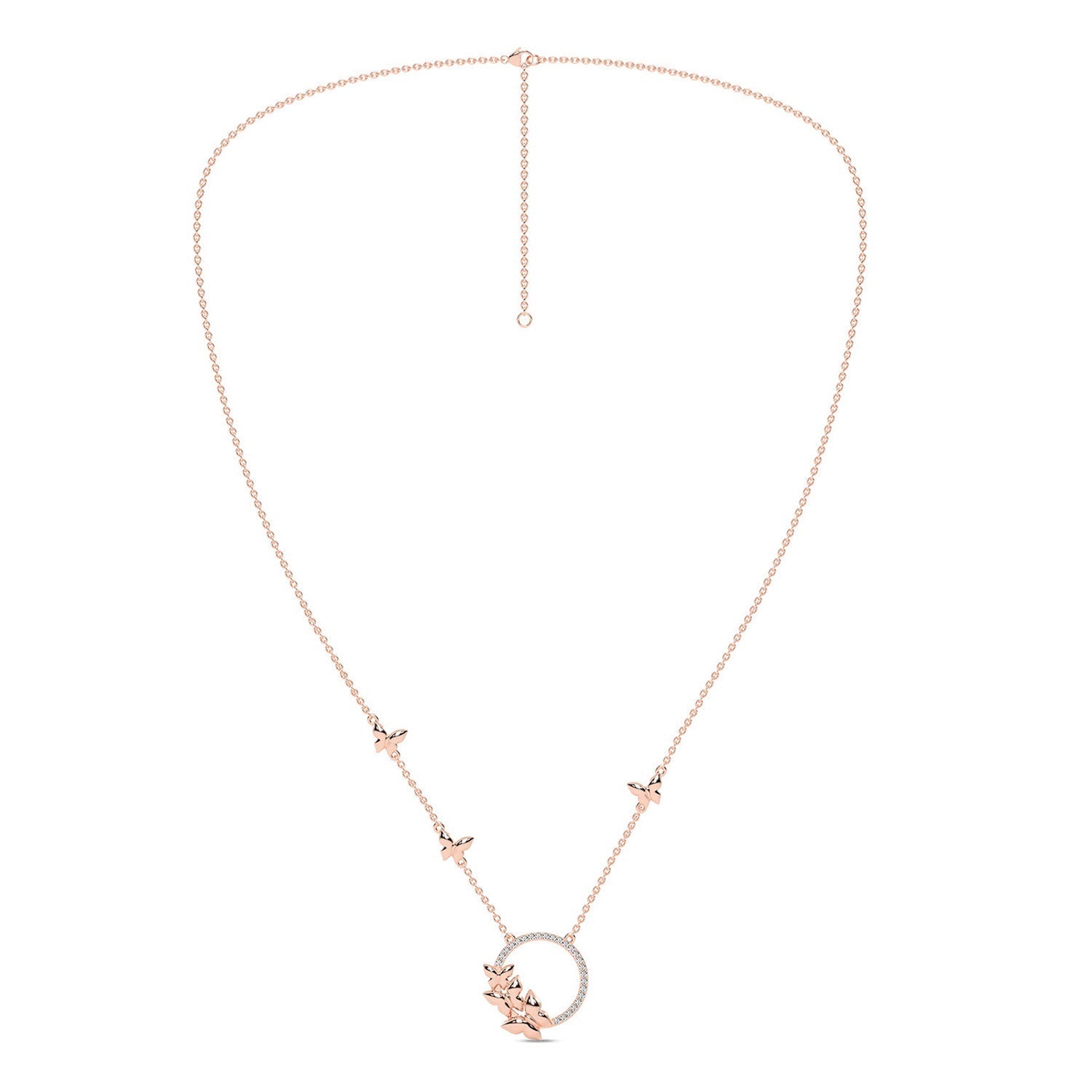 Butterfly Cluster Necklace
