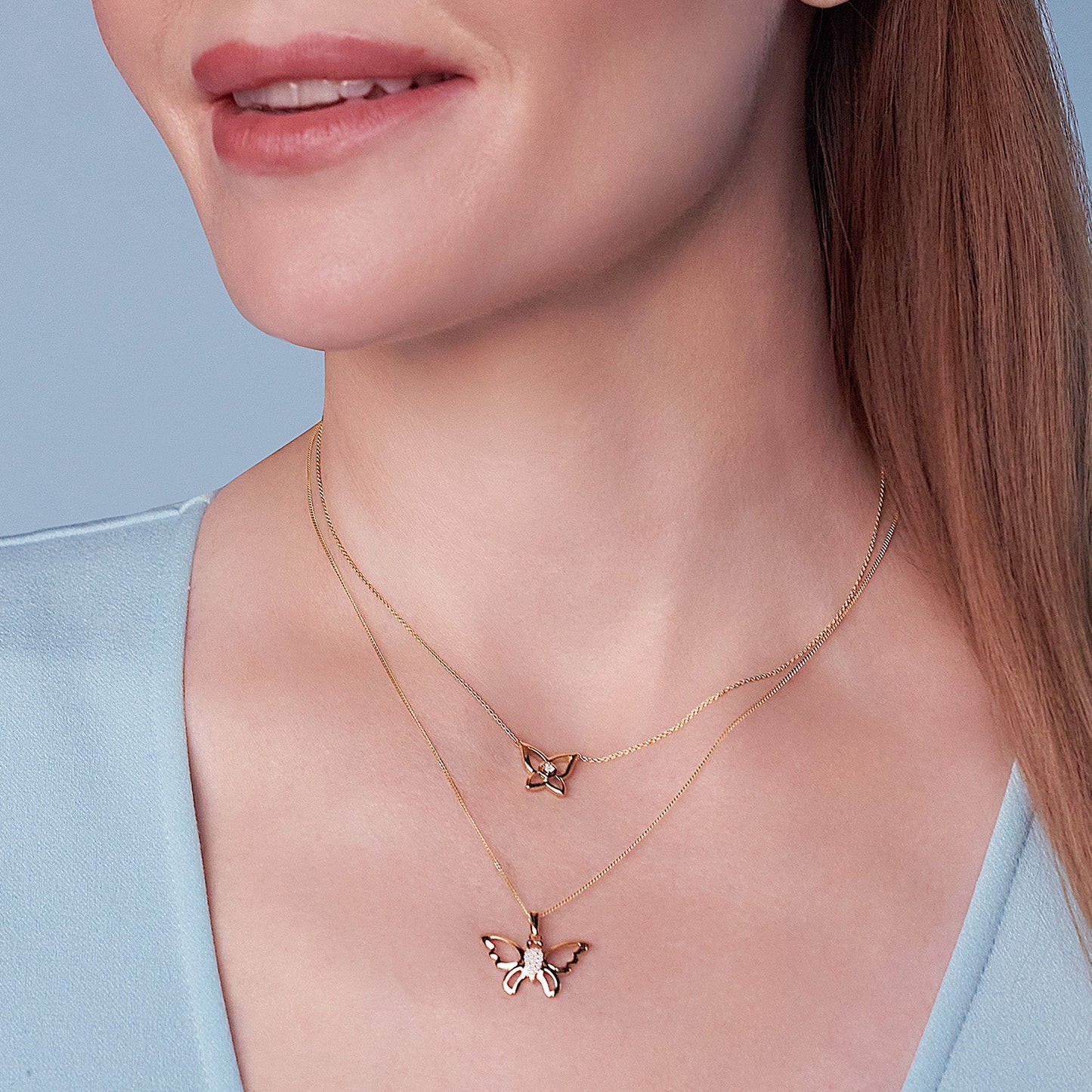 Butterfly Flutter Silhouette Pendant
