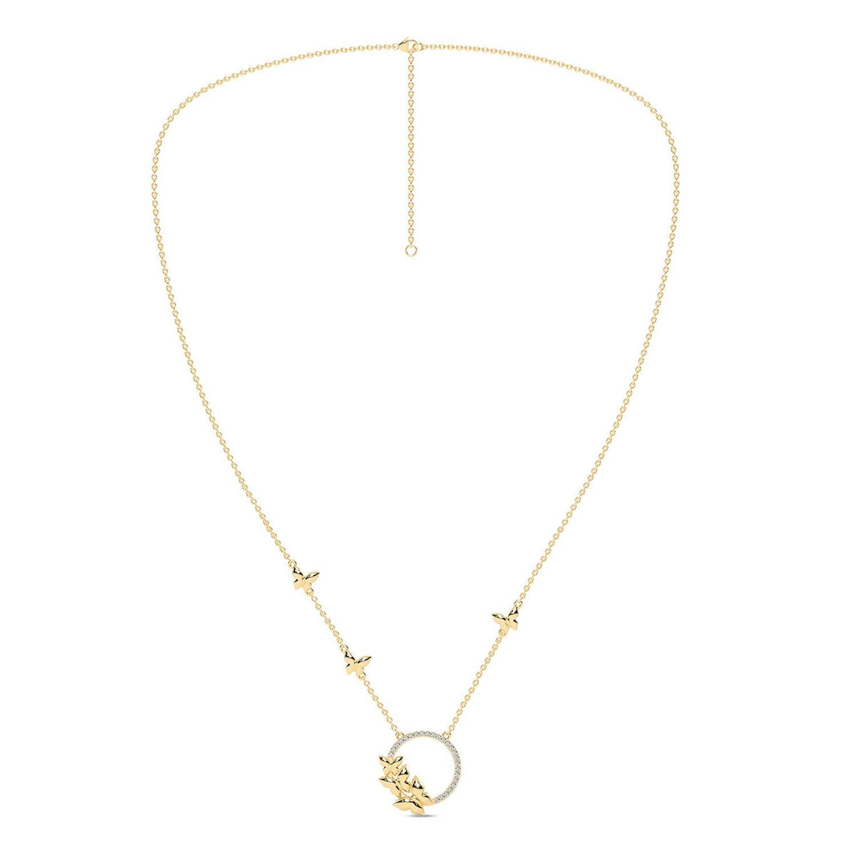 Butterfly Cluster Necklace