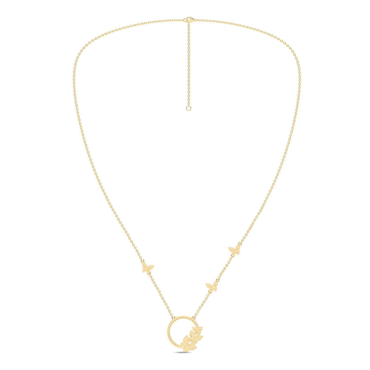 Butterfly Cluster Necklace