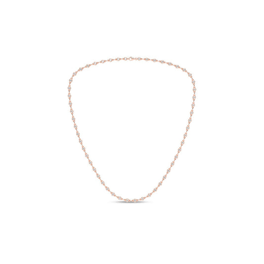 Bezel Set Diamond Tennis Necklace