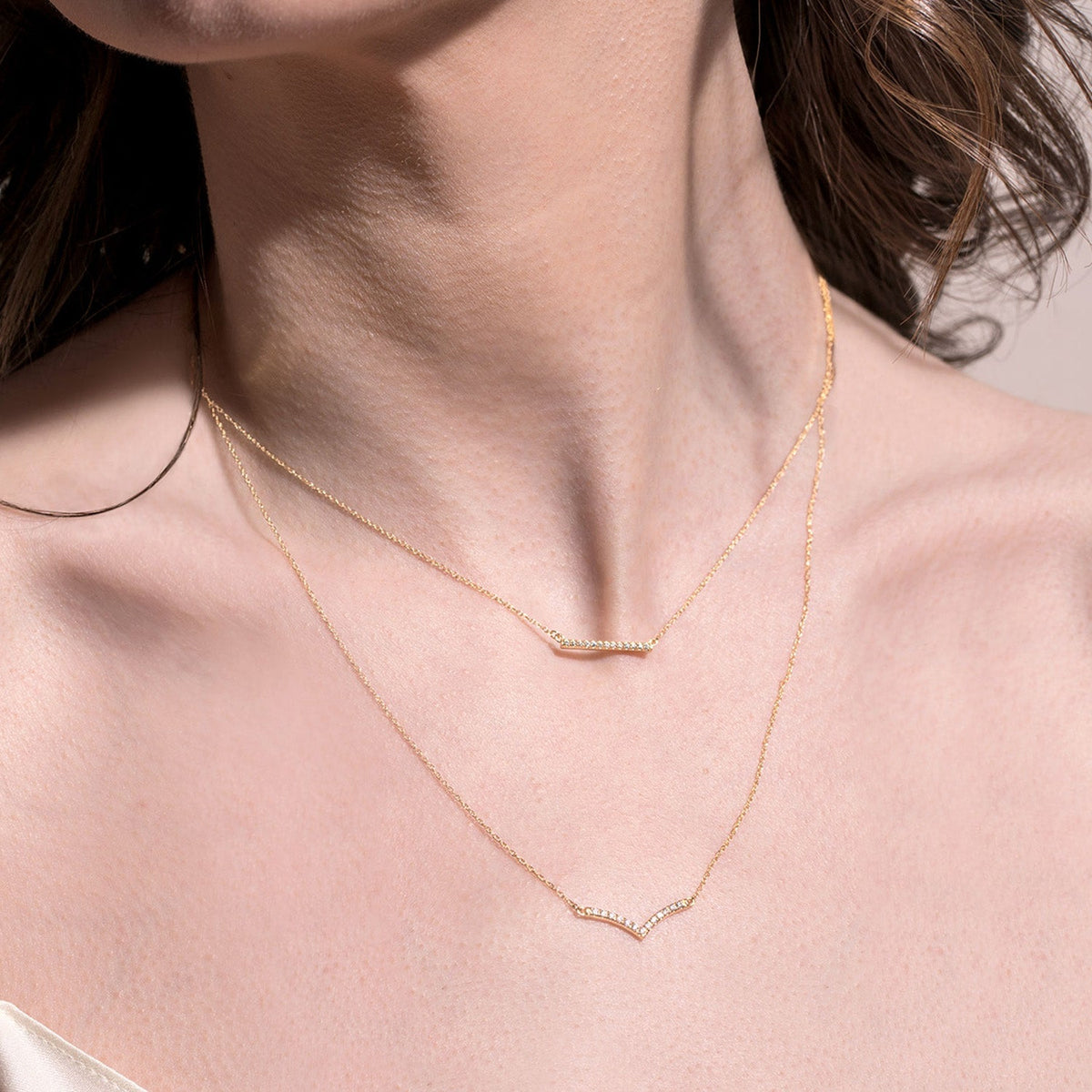 Ascending Chevron Necklace