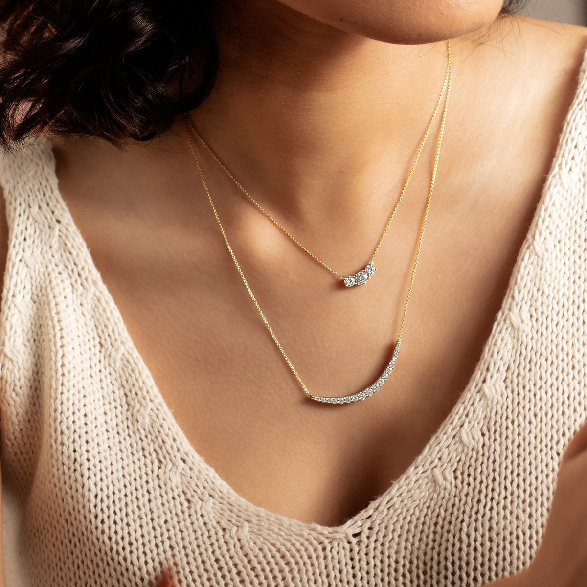 Graduated Diamond Pendant