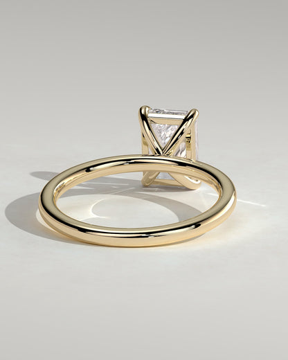 Alina - Emerald Claw Solitaire Engagement Ring - Yellow Gold - yellow gold - Lara Jewels