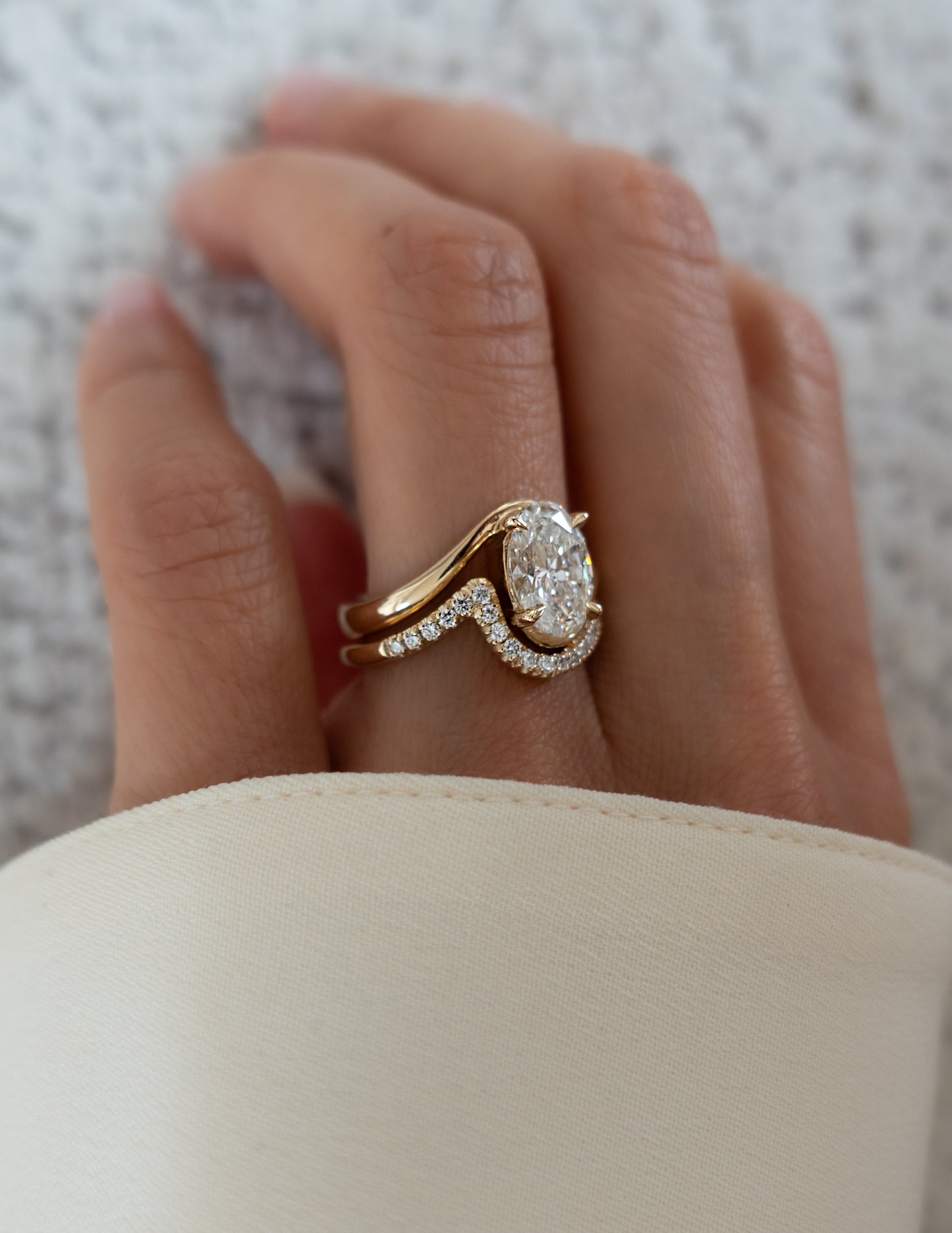 Oval Lab Grown Diamond Engagement Ring