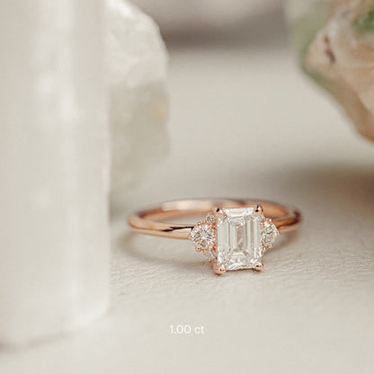 The Vivien Emerald Cut Ring
