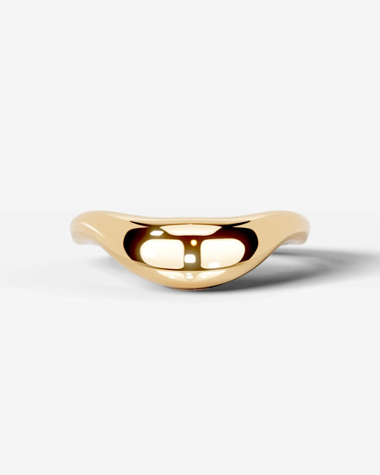 Asantewaa Wedding Band Lab Grown Diamond Wedding Ring - Yellow Gold