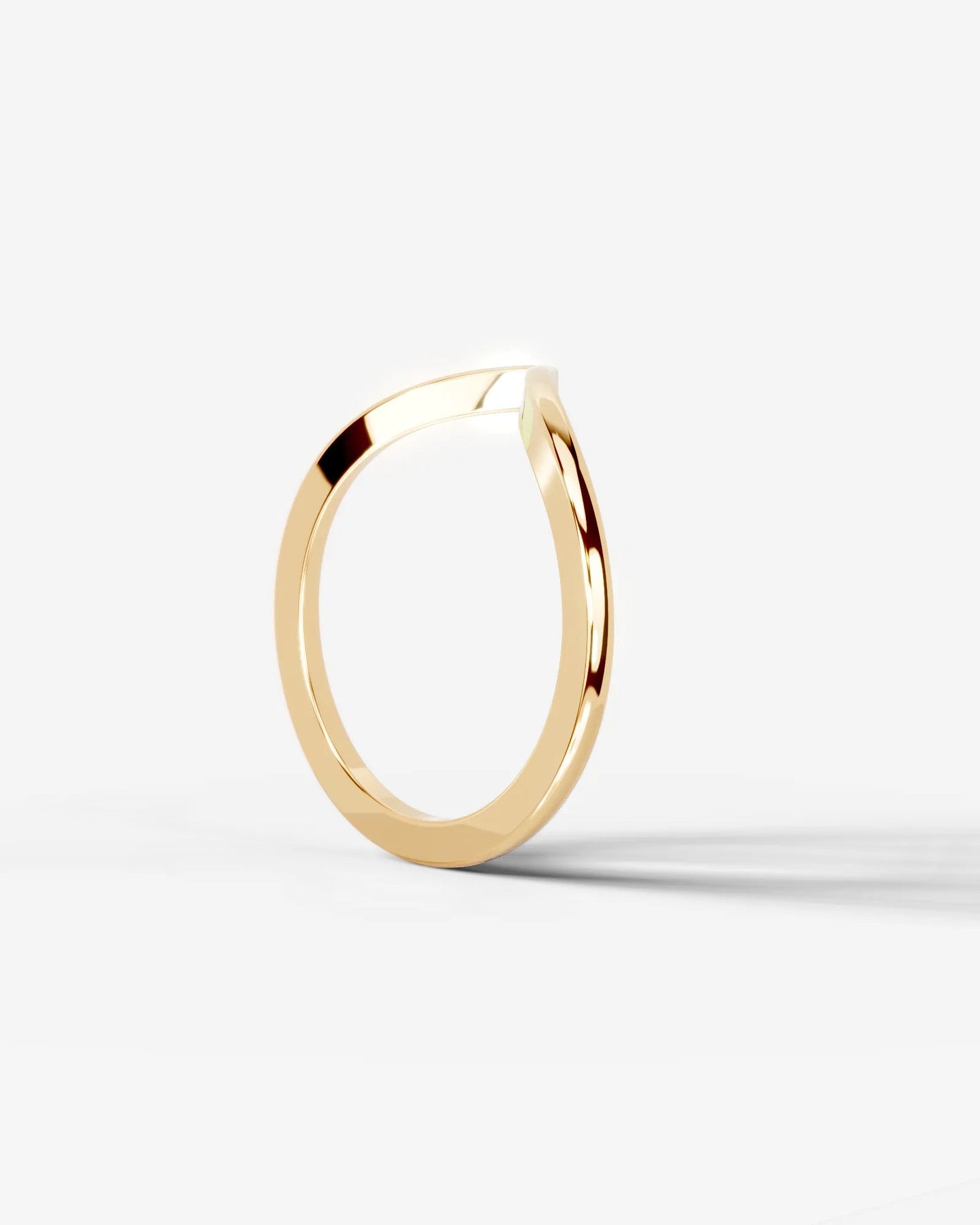Chaya Wedding Band Lab Grown Diamond Wedding Ring - Yellow Gold