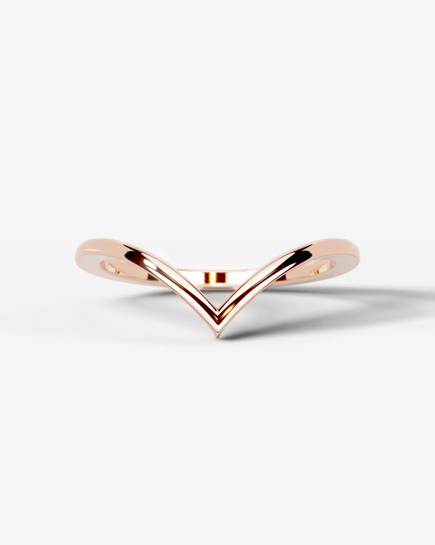 Chaya Wedding Band Lab Grown Diamond Wedding Ring - Rose Gold