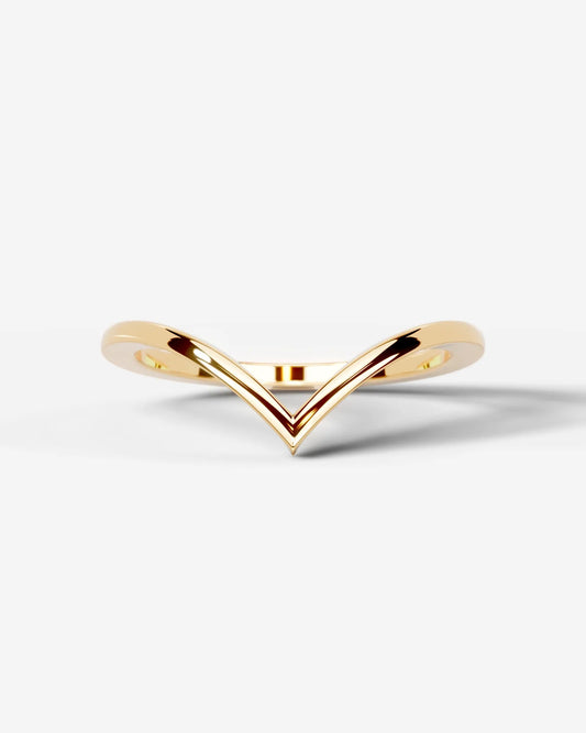 Chaya Wedding Band Lab Grown Diamond Wedding Ring - Yellow Gold