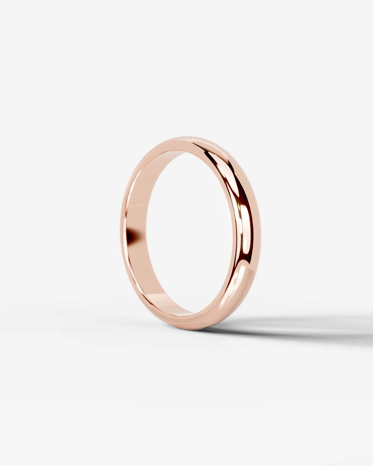 Chris Wedding Band Lab Grown Diamond Wedding Ring - Rose Gold