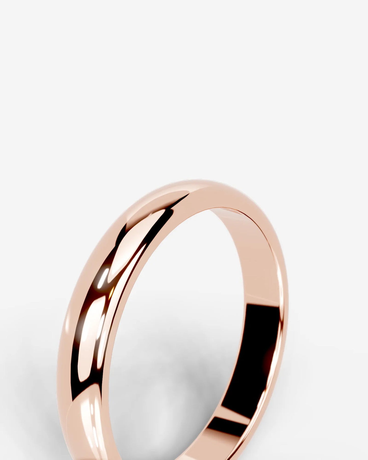 Chris Wedding Band Lab Grown Diamond Wedding Ring - Rose Gold