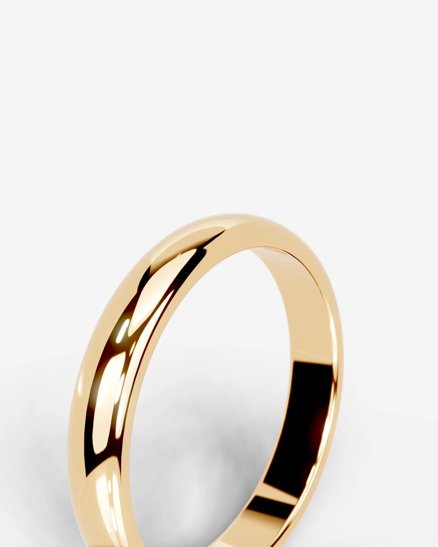 Chris Wedding Band Lab Grown Diamond Wedding Ring - Yellow Gold